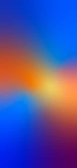 Blue And Orange Background — iPhone 11 Pro Wallpaper
