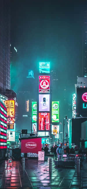 Neon City Aesthetic — Pixel 8 Wallpaper
