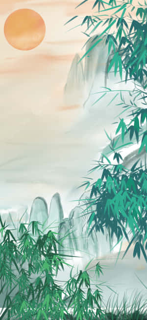 Chinese Bamboo — iPhone 12 Pro Max Wallpaper