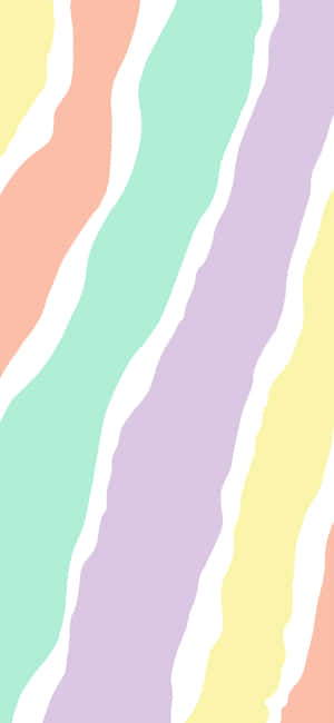 a pastel colored striped wallpaper with a rainbow pattern — Huawei Wallpaper