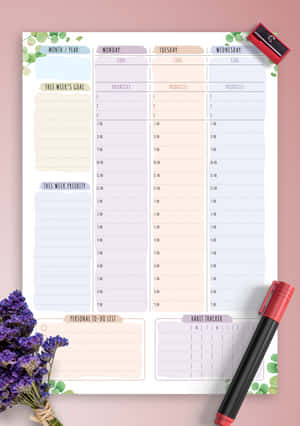 Planner Pictures — IQOO Pad Wallpaper