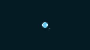 Simpleng Earth at moon drawing sa gitna na wallpaper