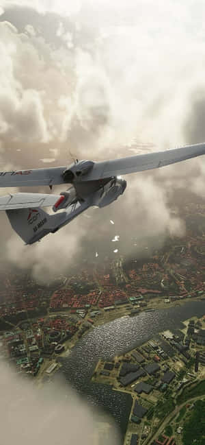 Android Microsoft Flight Simulator Background — Pixel 8 Wallpaper