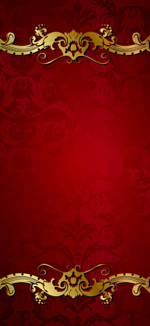 Pula at Ginto na Background — iPhone 18 Wallpaper