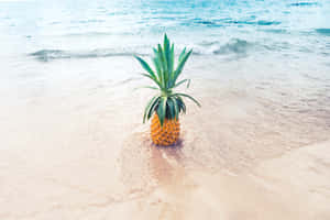 Pineapple background — MacBook Pro 14 Wallpaper