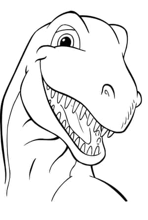 Mga Larawan ng Pangkulay ng Dinosaur — iPad (A16) Wallpaper