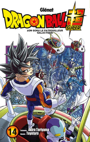 Isang nakakakilig na ilustrasyon nina Goku at Vegeta mula sa Dragon Ball Super Manga — Galaxy Tab S9 Wallpaper