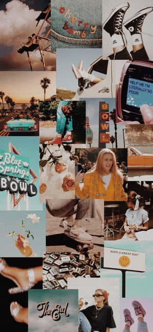 Vintage Collage — Galaxy A55 Wallpaper