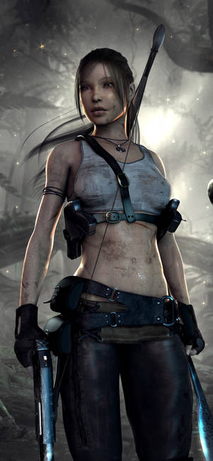 Lara Croft Iphone — iPhone 12 Pro Max Wallpaper