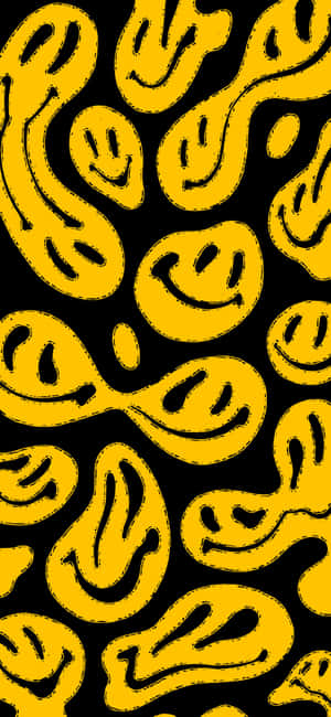 Black And Yellow Background — 1179x2556 Wallpaper