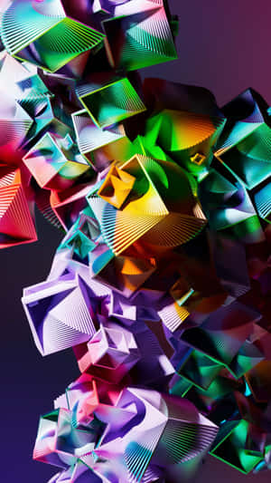 Abstractong Makulay3 D Sining Papel