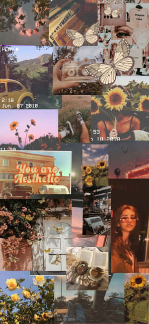 Vintage Collage — iPhone 13 Mini Wallpaper
