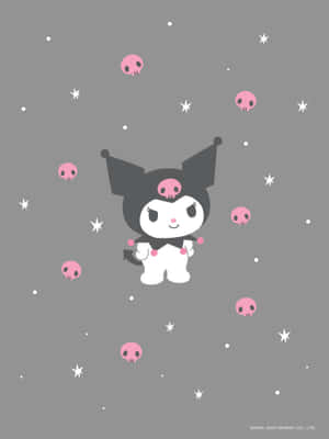 Adorable Kuromi Pattern Wallpaper — Kindle Wallpaper