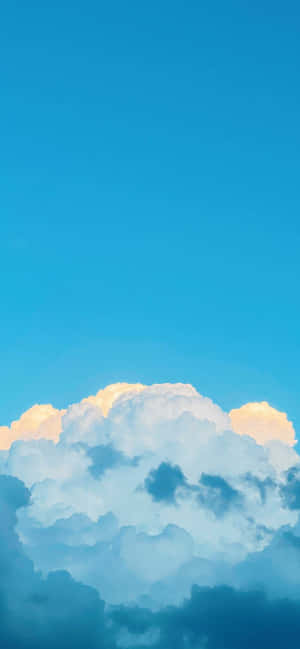 Aesthetic na mga Asul na Larawan — iPhone Xs Max Wallpaper