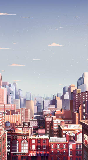 Aesthetic City ng Parallel Studios — Anime city GIF Wallpaper