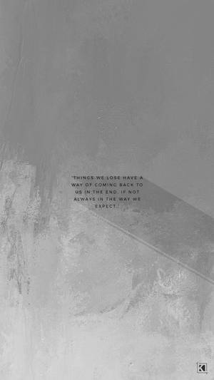 Aesthetic na Gray Cement Wall na May Text — Aesthetic Gray Wallpaper