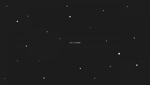 Aesthetic na wallpaper ng lalaki na Let It Snow — Minimalist aesthetic Wallpaper