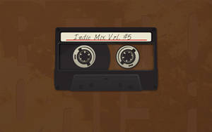 Aesthetic na light brown na wallpaper ng cassette tape — Light brown aesthetic Wallpaper