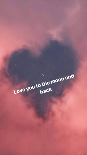 Aesthetic na wallpaper ng pag-ibig hanggang buwan — Aesthetic na buwan Wallpaper