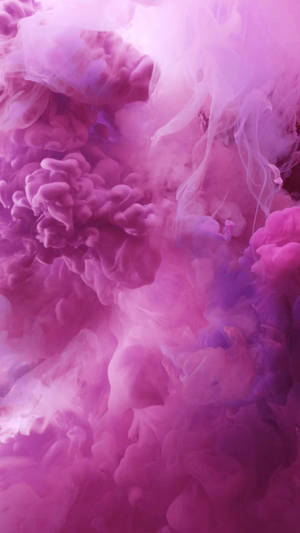 Wallpaper na Aesthetic na Pink na Usok para sa iPhone