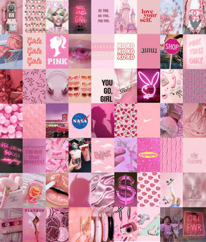 Wallpaper ng aesthetic pastel pink collage — Pastel pink aesthetic Wallpaper