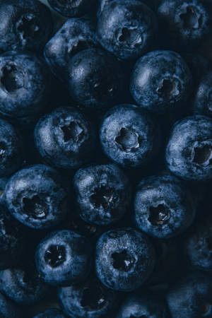 Aesthetic pattern wallpaper ng blueberry na prutas