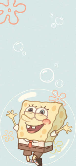 Aesthetic Spongebob Background — iPhone 14 Pro Wallpaper