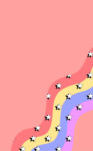 Aesthetic Vintage iPad Colorful Stars — iPad Wallpaper