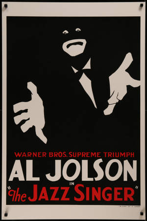 Al Jolson The Jazzy Singer Creepy Cover — Desktop GIF Wallpaper