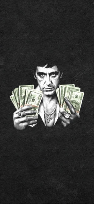 Al Pacino Scarface Wad ng Pera — Galaxy S24 Wallpaper