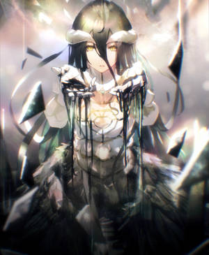 Magandang HD Albedo Overlord wallpaper — Galaxy Z Fold 5 Wallpaper