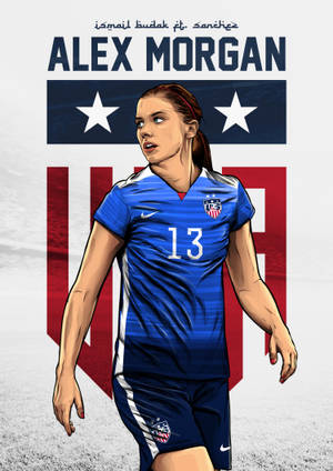 Alex Morgan Digital Art wallpaper — OnePlus Pad Go 2 Wallpaper