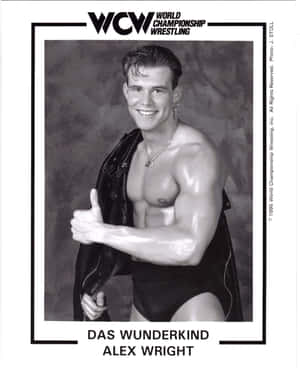 Alex Wright, Tanyag na Bituin ng WCW Wrestling — Itim at puting aesthetic GIF Wallpaper