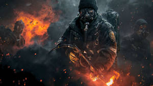 Wallpaper ng Flamethrowers ng The Division 2.