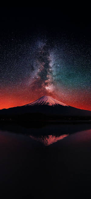 Wallpaper ng Amoled Niyebeng na Bundok