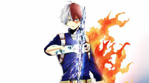 Half Cold Half Hot na Cute na Todoroki wallpaper — Studio Display Wallpaper