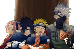 Ang Cute na Team 7 ng Naruto — Cute naruto Wallpaper