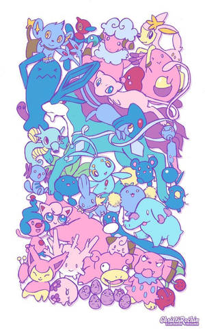 Ang Kaakit-akit na Clefairy - Baby Pokemon sa High Definition Art — Pokemon Telepon Wallpaper