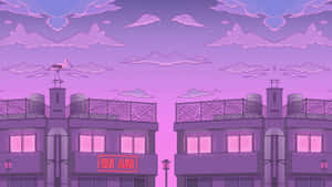 Mga larawan ng Anime City — Anime city GIF Wallpaper