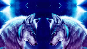 Galaxy Wolf background — Galaxy na lobo Wallpaper