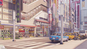 Mga larawan ng Anime City — Anime city GIF Wallpaper