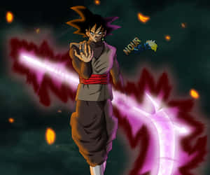 Ang nakatatakutang Goku Black sa kanyang buong kapangyarihan — Goku Black Wallpaper