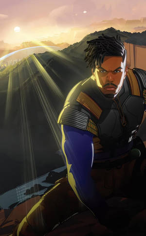Angry Killmonger Wallpaper — Galaxy Tab S10 Ultra Wallpaper