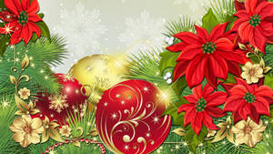 Animated Christmas Poinsettia wallpaper — iMac Wallpaper