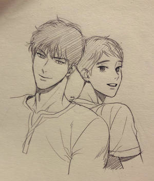 Wallpaper ng Anime Drawing Alex X Dong-Gyun. — Motorola Razr Ultra 2026 Wallpaper