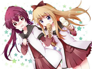 Anime lesbian Ayano at Kyoko wallpaper — Anime Lesbian Wallpaper