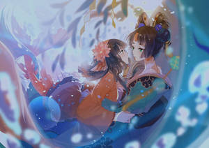 Anime lesbian Koi at Shouzu wallpaper — Anime Lesbian Wallpaper