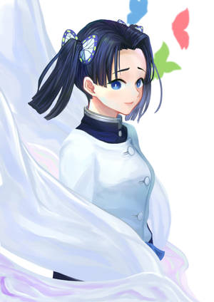 Aoi Kanzaki colorful butterflies wallpaper — Aesthetic na paru-paro Wallpaper