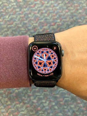Apple Watch kaleidoscope pattern dial wallpaper