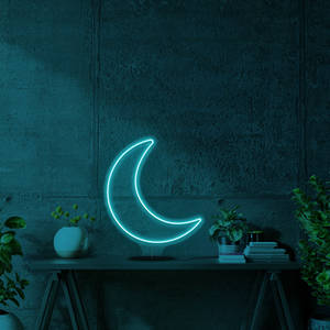 Aqua Neon Moon wallpaper — Motorola Razr 2026 Wallpaper